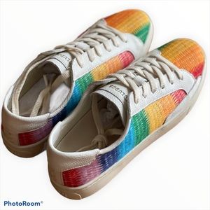 Rainbow ombré sneakers